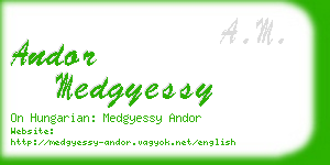 andor medgyessy business card